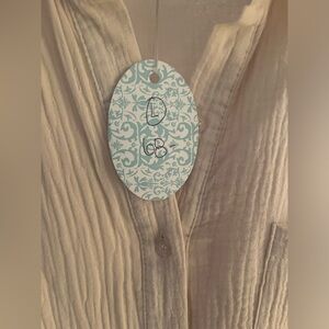 NATURAL THINK:TALUM! Gauze tunic shirt dress MINI!!!